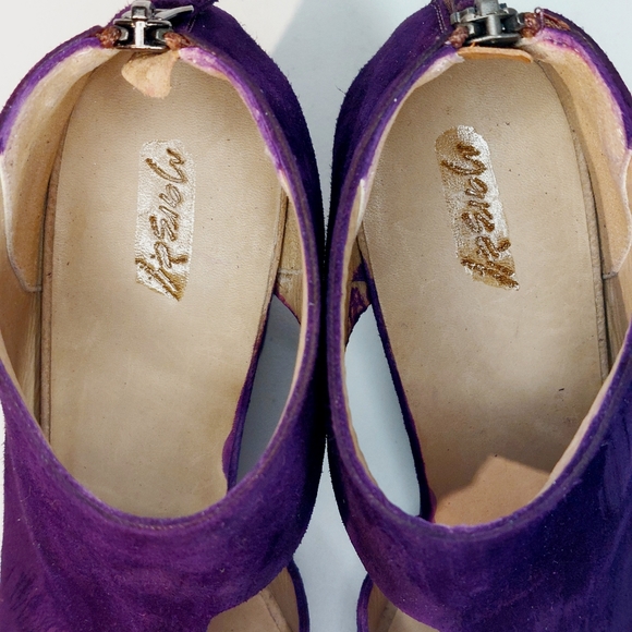 Marsell purple suede cutout heeled booties, EU40 - Picture 10 of 13